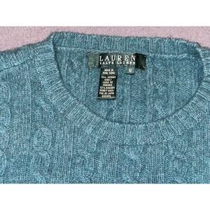 Lauren Ralph Lauren Crew Neck Cable Sweater Wool / Angora Rabbit Hair Woman Med